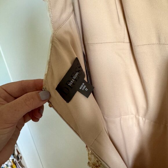 EUC Vera Wang Watercolor Sequins Mermaid Gown 12 - Picture 7 of 7